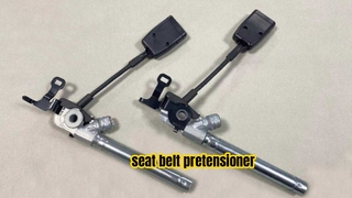 How does the activation of the seat belt pretensioner work?